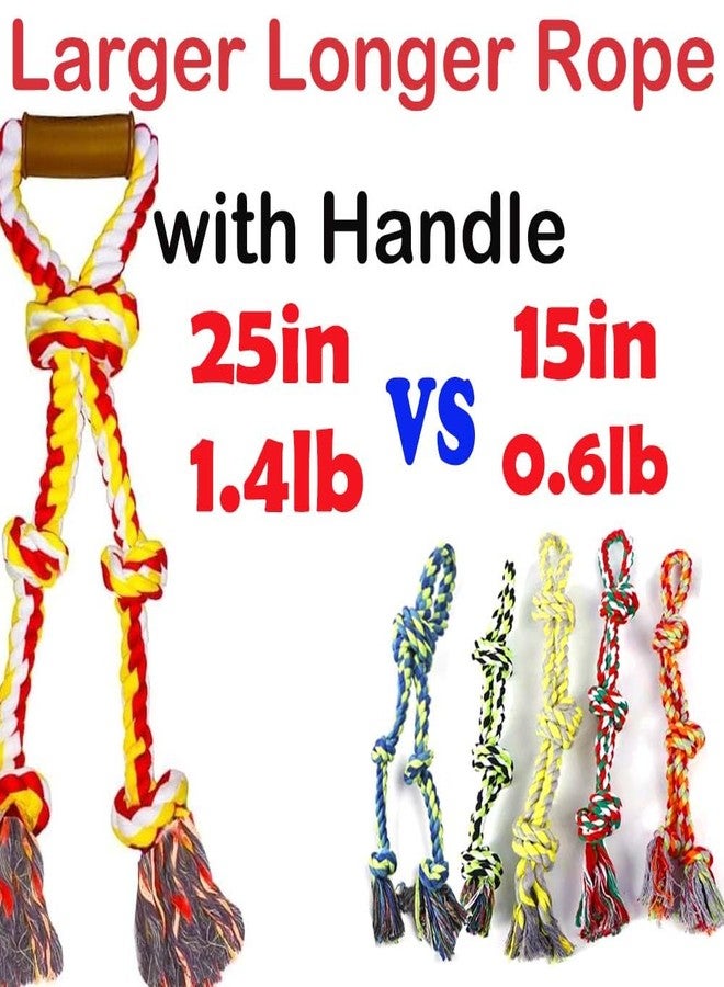 Fejapa Extra Large Dog Rope Toys for Aggressive Chewers - Tug of War, Interactive, Heavy Duty, Outdoor, Medium to Large Breed Dog Chew Rope with Handle - Image 2